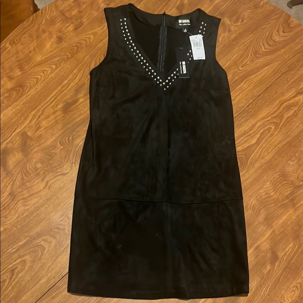BB Dakota Black Sleeveless Sheath Mini Dress